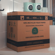 100% Recycled toilet rolls