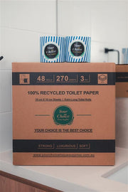 100% Recycled toilet rolls