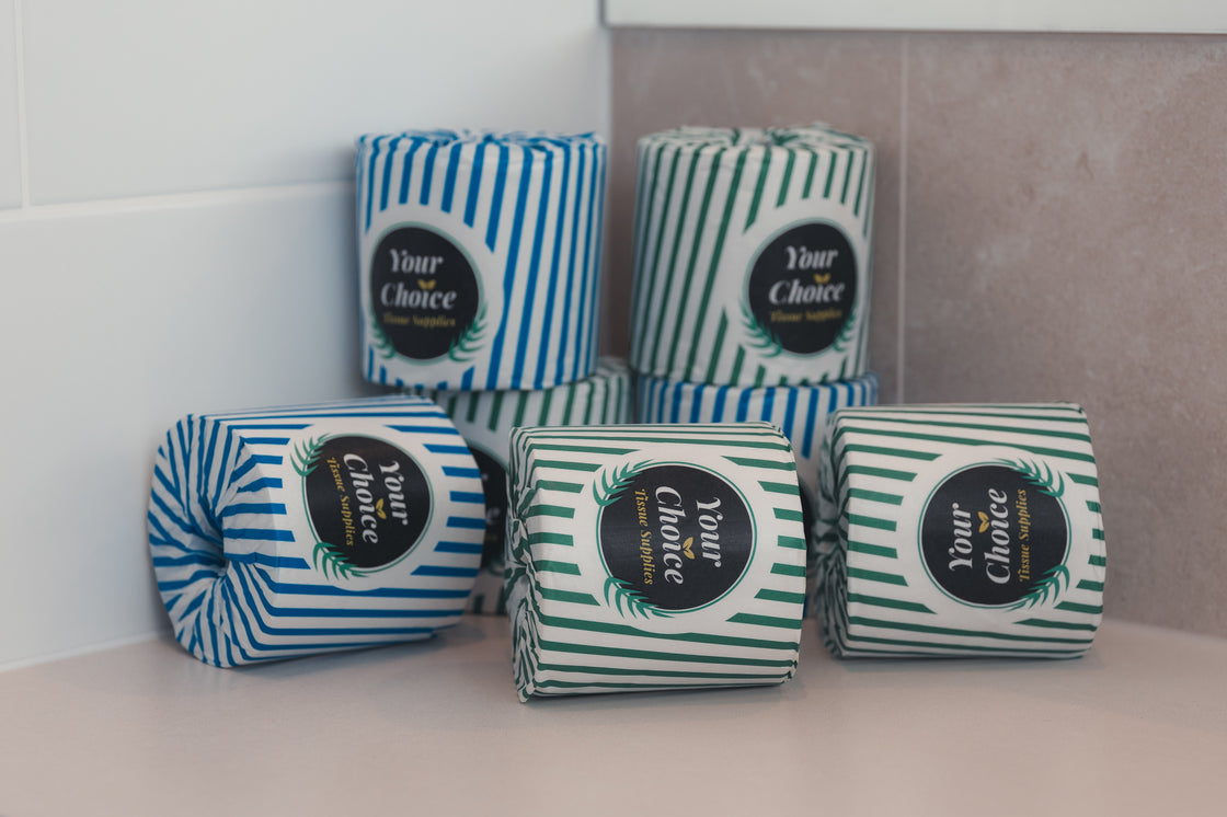 Recycled toilet rolls