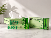 2 Ply 100% Bamboo Facial Tissues