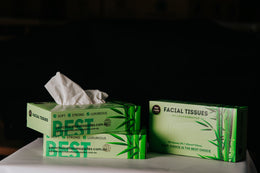 2 Ply 100% Bamboo Facial Tissues